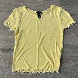 Light yellow forever 21 shirt
